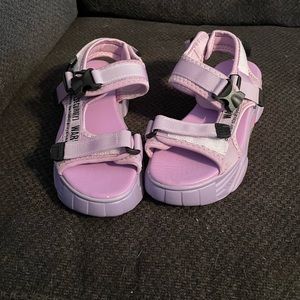 Purple sandals